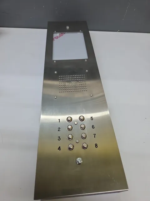 8-Unit Apartment Entry Panel LeeDan Vandal Proof Stainless Steel 