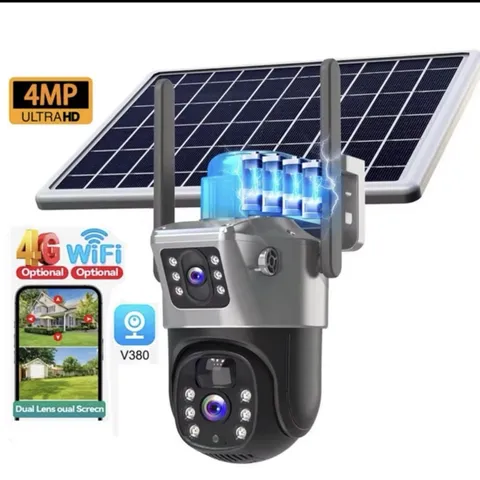 Battery Solar Powered Ptz Security Camera Ip - No Wires - Cctv Camera 4 Mp