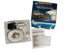 IP 56 Weatherproof Security Camera To TV B/W Night Vision Mic New Open Box 47546
