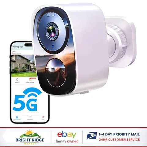 Wireless 2K Outdoor Security Camera with Free Cloud Storage & Long Battery Life