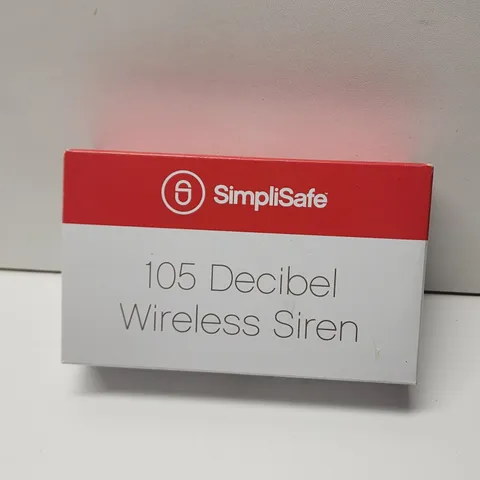 SimpliSafe 105 Decibel Wireless Siren WS1000 White New Open Box