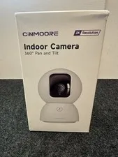 CINMOORE 5MP 3K Indoor Security Camera 360 Pan Tilt WiFi Pet Baby Monitor NIB