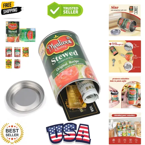Fake Can Diversion Safe, Perfect for Hiding Storage Key, Cash, Jewelry, Card,...
