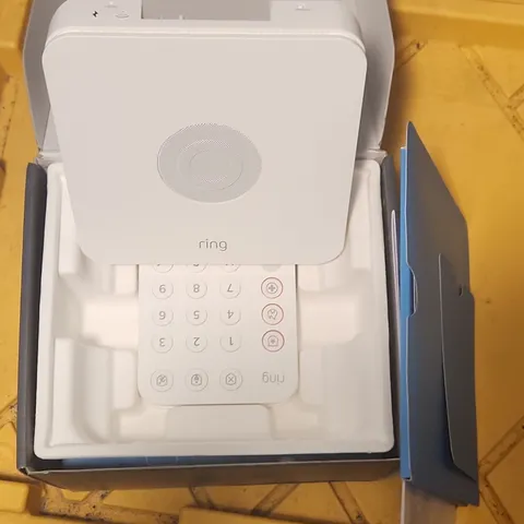 Ring Alarm Home Security System White Model Alarm with Keypad & Base Station
