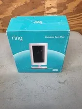 Ring Outdoor Cam Plus | Plug-In | 2K Video and Ring Vision Color Open Box 