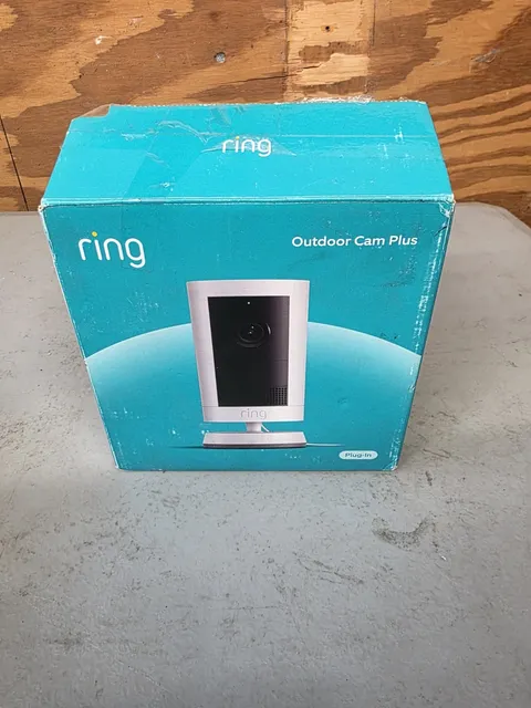 Ring Outdoor Cam Plus | Plug-In | 2K Video and Ring Vision Color Open Box 