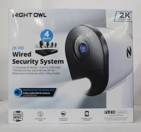 Night Owl 2-Way Audio 12 Channel DVR Security System  4 cameras