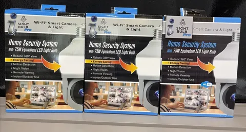 Sight Bulb WiFi Smart Camera & Light Pro, 75W Equivalent LED Light LOT X 3