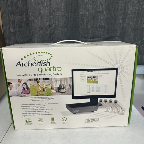 Archerfish Quattro Intelligent H.264 Video Monitoring & Recording System Rare