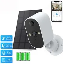 1080P Wireless WiFi Camera Solar Battery Powered Security Camera Home Monitor