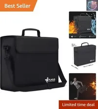 Fireproof Document Bags, 15x12x5” Large Fireproof & Water Resistant Bag, Hold...