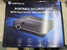 Fortress Portable Security Safe P1EF Biometric/Electronic Lock, Black