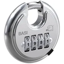 Bases 6100-7050 High-Security Weatherproof Stainless Steel Lock