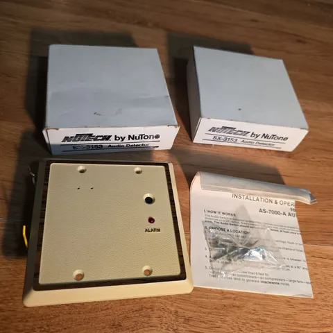 2 Vintage Nutone Security System/Alarm Audio Detector SX-3153 Glass Break