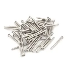 50 Pcs M2x20mm Stainless Steel Round Head Phillips Machine Screws Bolts