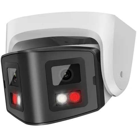 4MP Dual Lens PoE IP Outdoor with 170° Panoramic Wide Angle,Full Color& IR Ni...