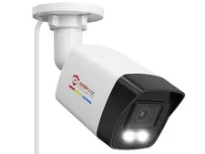 Anpviz 5MP Bullet PoE IP Camera Outdoor, Wired Security 5 Megapixels, White