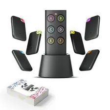 Key Finder-Easy-to-use Anti-Loss Device with 6 Color-Coded Receivers and Rf T...