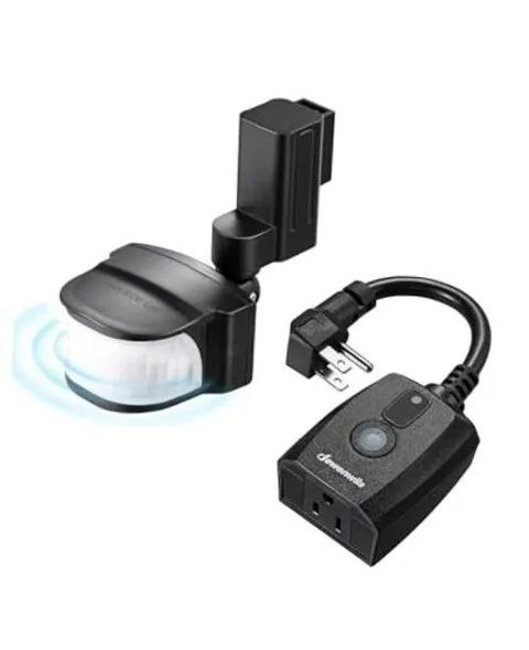Motion Sensor Outlet, Indoor Outdoor Motion Sensor Plug Outlet, Adjustable