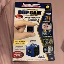Atomic Beam Cop Cam Mini Security Camera BulbHead Body Cam Dash Cam w/ Clip