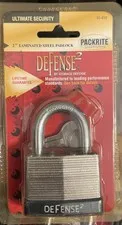 Packrite Defense2 Laminated Steel Padlock -2”-  SS-450 Chrome Plated w Key