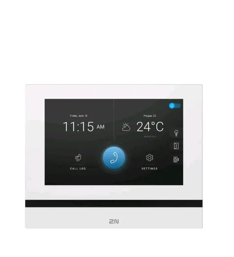 2N Intercom Indoor Video Unit, 7" Touchscreen, Wide View Angle White, NEW