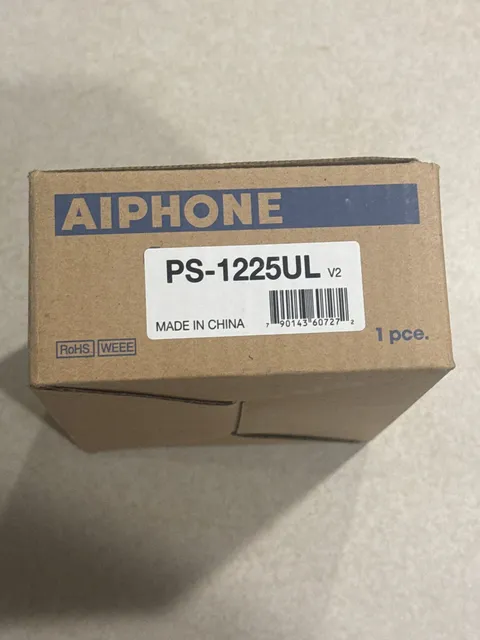 Aiphone PS-1225UL V2 Power Supply 12V 2.5A Intercom System NEW IN BOX