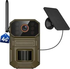 4G LTE Cellular Security Camera 1080P Solar Powered Outdoor Cam Night Vision