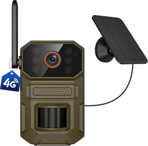 4G LTE Cellular Security Camera 1080P Solar Powered Outdoor Cam Night Vision