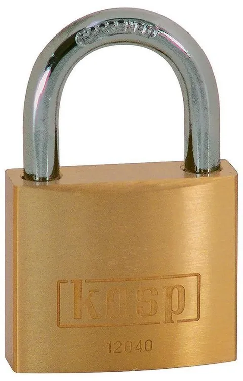40mm Premium Brass Lock With Hardened Steel Hook - K12040