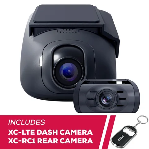 DroneMobile XC-LTE High-Resolution (1440p) XC Dash Camera w/ XC-RC1 Rear Camera