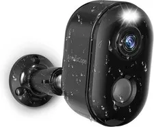 2K Wireless Outdoor Security Camera Battery Powered WiFi Home Night Vision Sy...