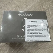 ecobee SmartSensor for Doors and Windows - Pack of 2 (EB-DWSHM2PK-01) Brand New