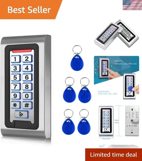 Door Access Control System Stand-Alone Password Keypad + 5PCS Proximity Keych...