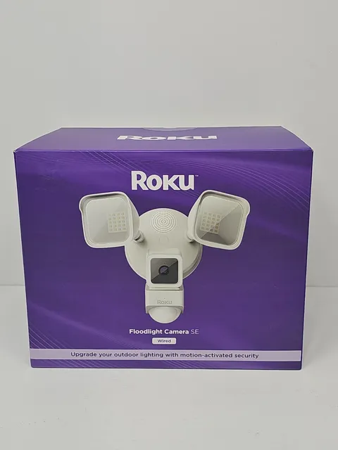 Roku Floodlight Security Camera SE Wired NEW SEALED 