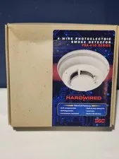 NEW ~ DSC FSA-410BST 4-Wire Photoelectric Smoke & Heat Detector w/ Sounder