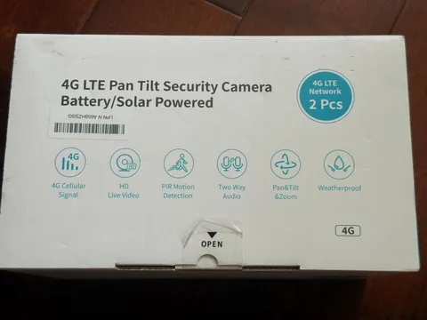 4G LTE Cellular Security Camera Wireless Outdoor Solar Powered No WiFi Security