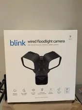 Blink Wired Floodlight Camera, Smart Security Camera, 2600 Lumens, HD BLACK