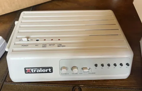 Xtralert Model 1000VA6 With Receiver Speaker Sensor Transmitter