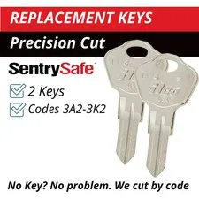 Sentry Safe 3A2-3K2 Keys Firebox Cash Box Replacement Key Cut to your Code