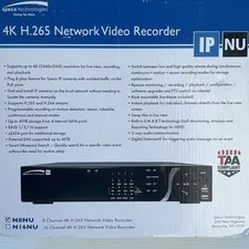 Speco Technologies 8 Channel Network Server POE H.265 4K- 8TB Video Recorder