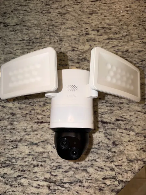 eufy Security Floodlight Camera E340 Wired 3K PTZ Dual 360 Camera Dual-Band