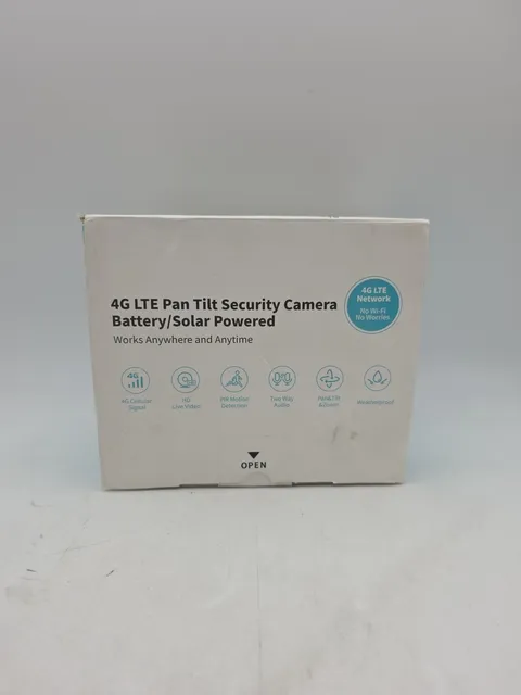 Ebitcam 4G LTE Pan Tilt Waterproof Security Camera Battery/Solar Powered 