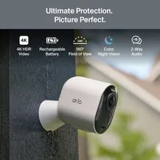 Arlo Ultra Add On Security Camera 4K HDR (3rd Gen, 2025 Release) Wireless, 1 Cam