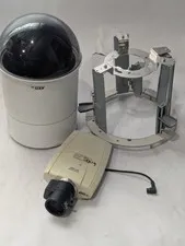 AXIS 232D+ PTZ Camera for Parts Includes Recessed Ceiling Mount & 211 Camera