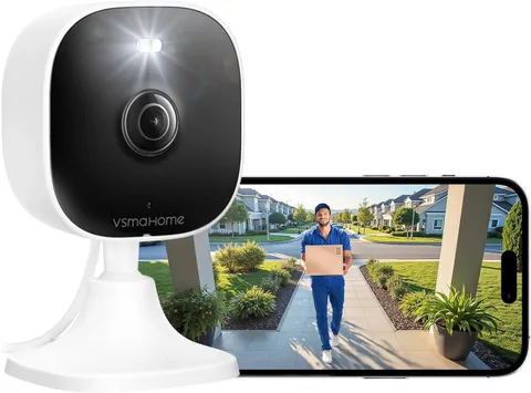 4MP Cameras for Home Security with Audio and Video, Indoor Security Camera fo...