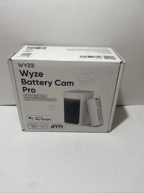 Wyze WYZECOP Battery Cam Pro Security Camera - White