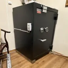 Black Metal Fire Safe, Fire Resistant Combination Lock Safe/Vault