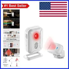 Motion Sensor Doorbell Wireless 36 Ringtones 5 Languages 280m Range Commercial