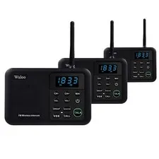 Wuloo Intercoms Wireless for Home 1 Mile Range 22 Channel 100 Digital Code Di...